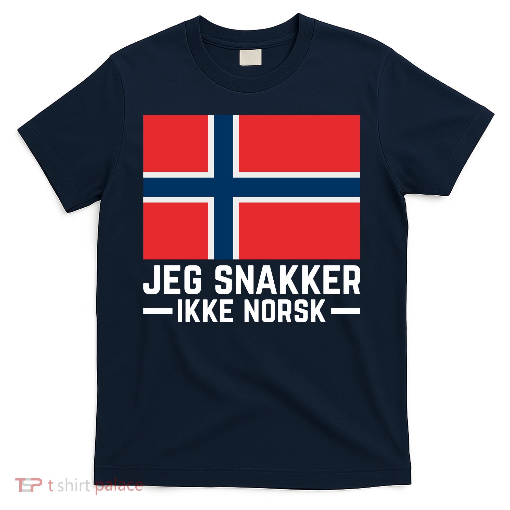 Jeg Snakker Ikke Norsk Norwegian Flag T-Shirt