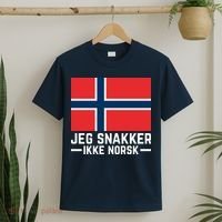 Jeg Snakker Ikke Norsk Norwegian Flag T-Shirt thumb 2