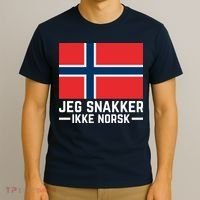 Jeg Snakker Ikke Norsk Norwegian Flag T-Shirt thumb 3
