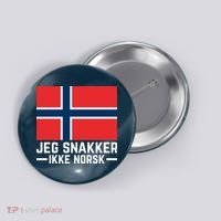 Jeg Snakker Ikke Norsk Norwegian Flag Button thumb 0