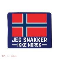 Jeg Snakker Ikke Norsk Norwegian Flag Mousepad thumb 0
