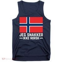 Jeg Snakker Ikke Norsk Norwegian Flag Tank Top thumb 0
