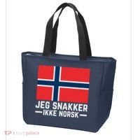 Jeg Snakker Ikke Norsk Norwegian Flag Tote Bag thumb 3