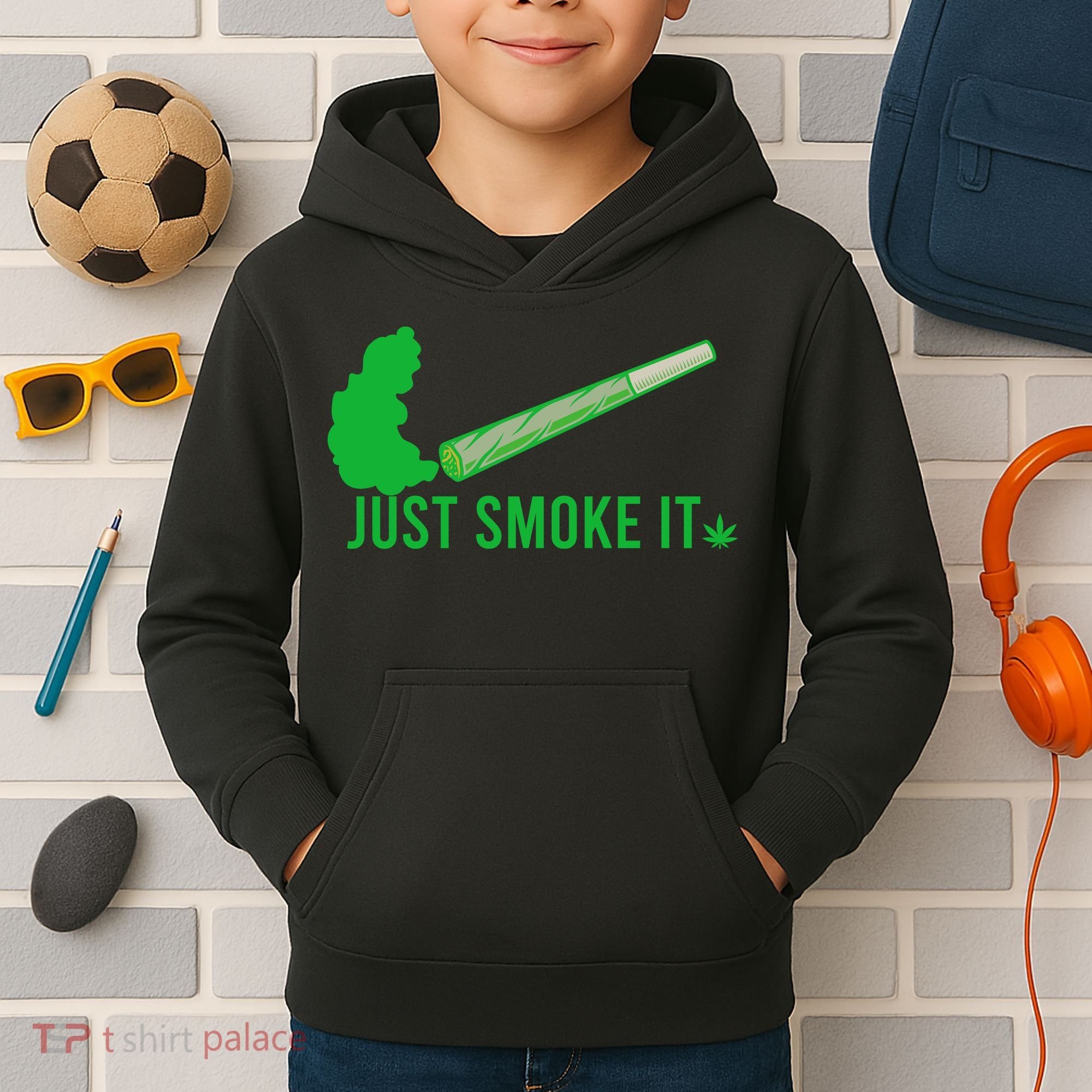 Just Smoke It Kids Hoodie