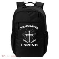 Jesus Saves I Spend Backpack thumb 0
