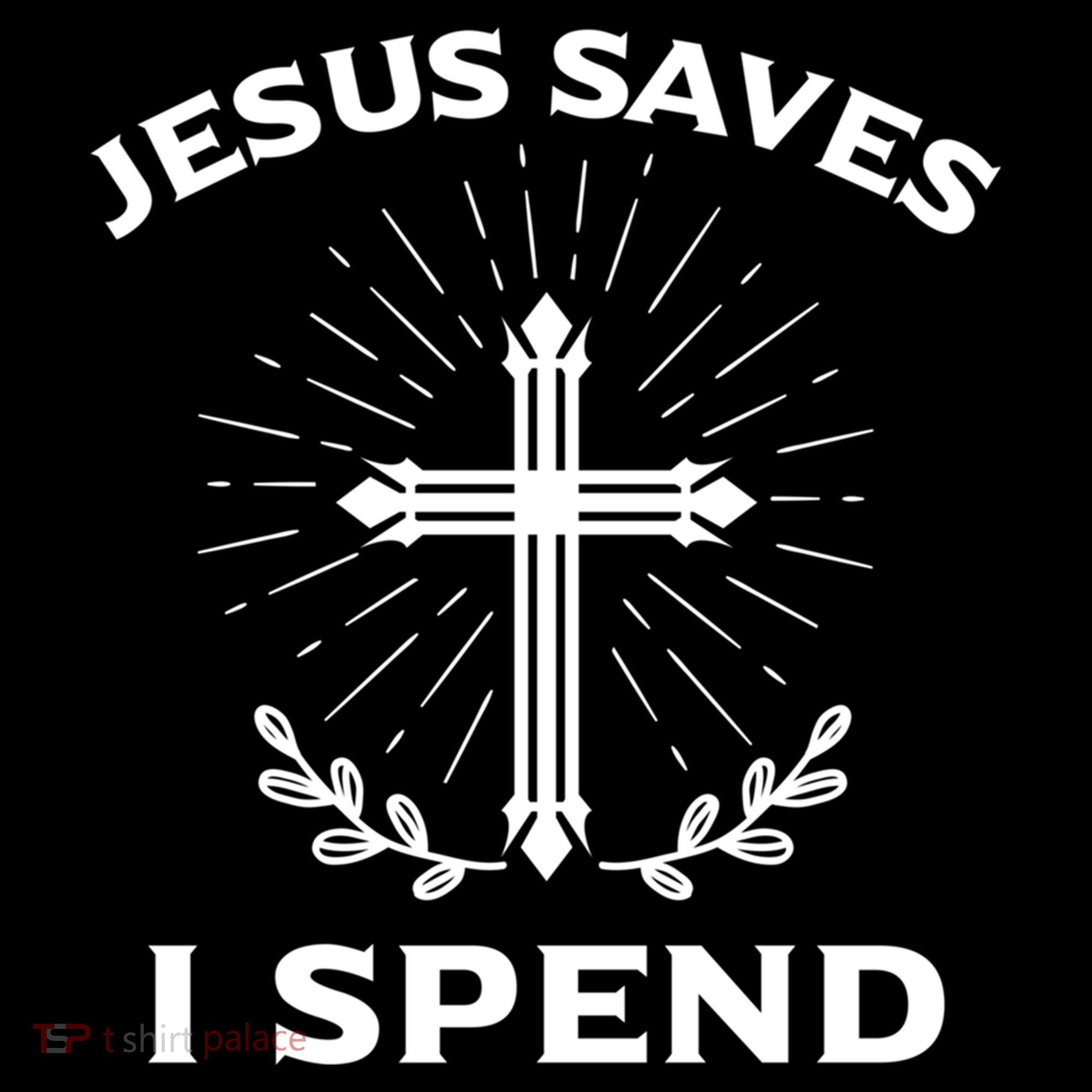 Jesus Saves I Spend Coaster
