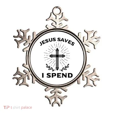 Jesus Saves I Spend Ornament