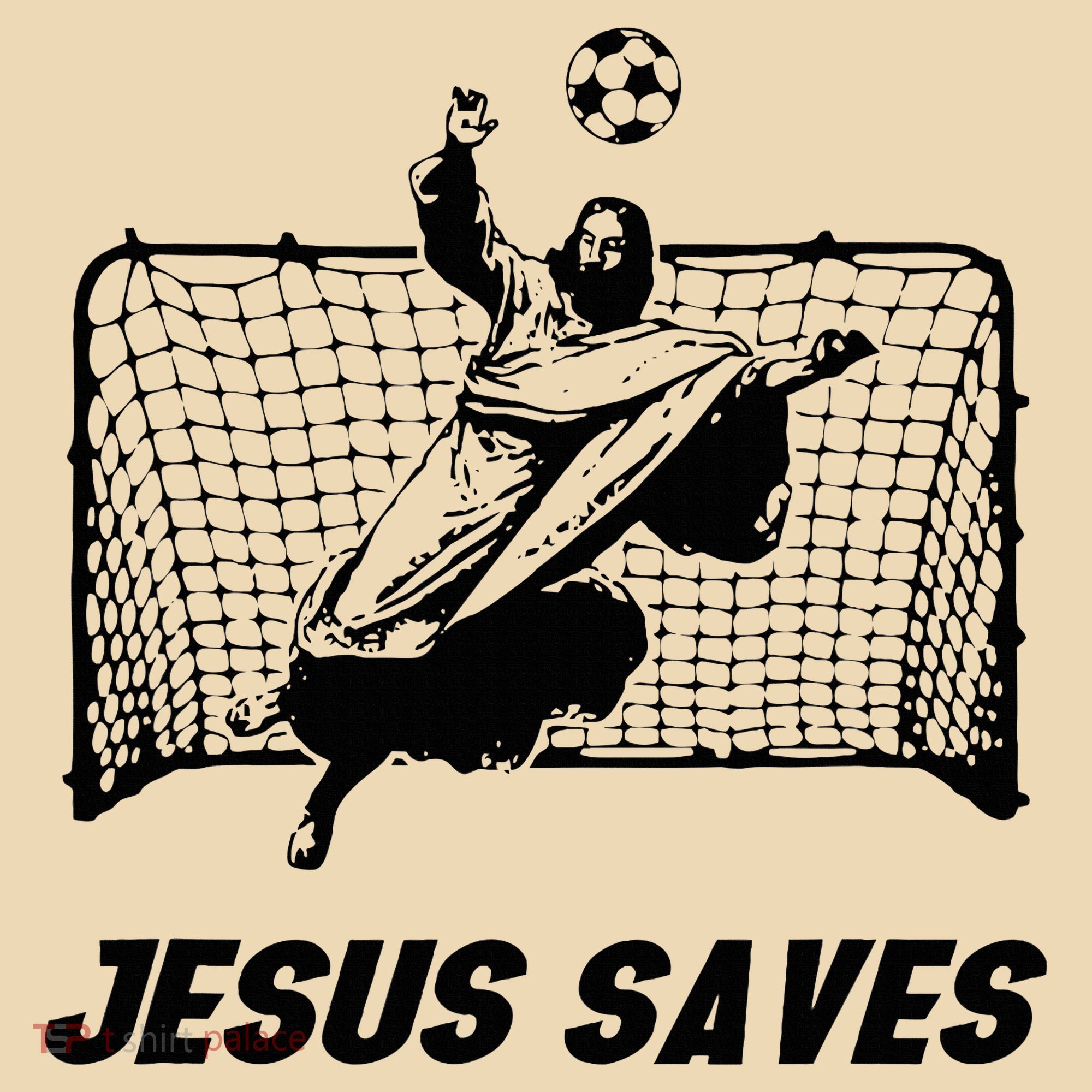 Jesus Saves Jesus Saved Soccer Goal Goalie Tote Bag