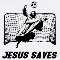 Jesus Saves Jesus Saved Soccer Goal Goalie Women's Tank Top thumb 5