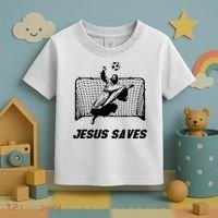 Jesus Saves Jesus Saved Soccer Goal Goalie Toddler T-Shirt thumb 3
