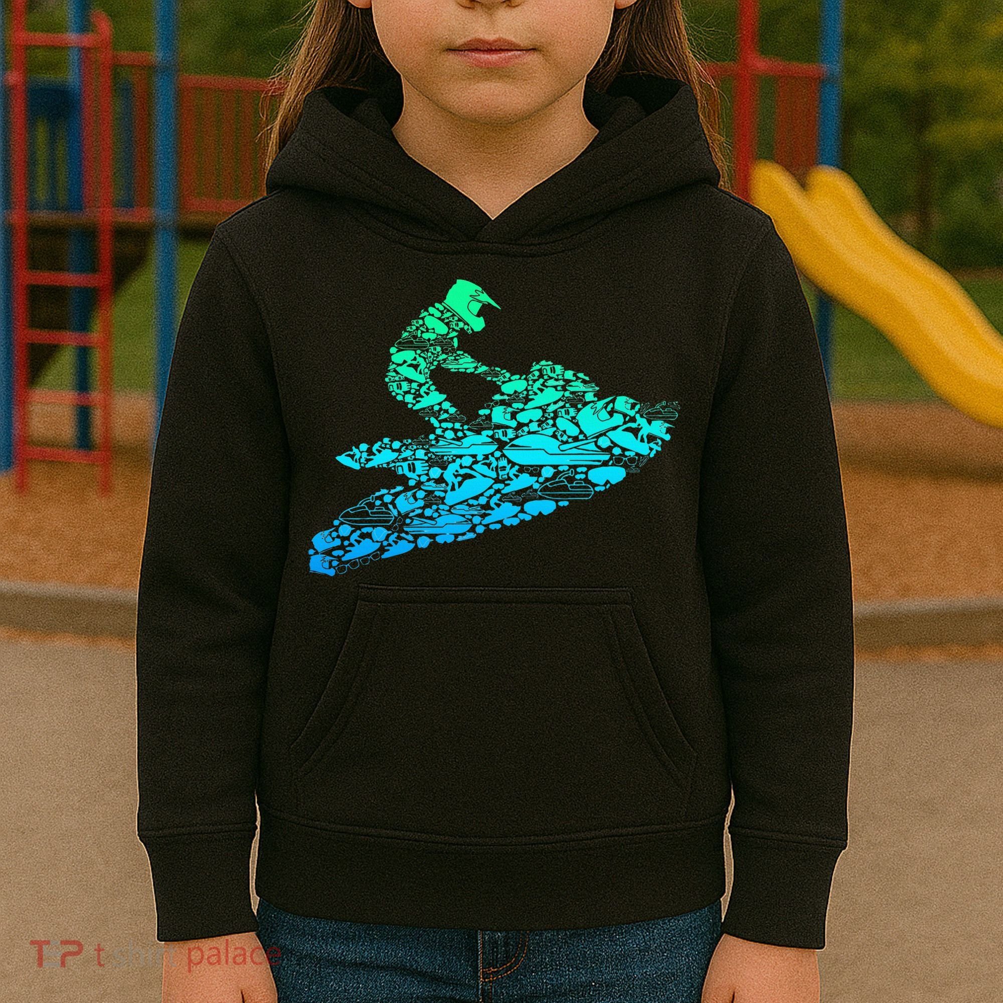 Jet Ski Jetski Kids Hoodie