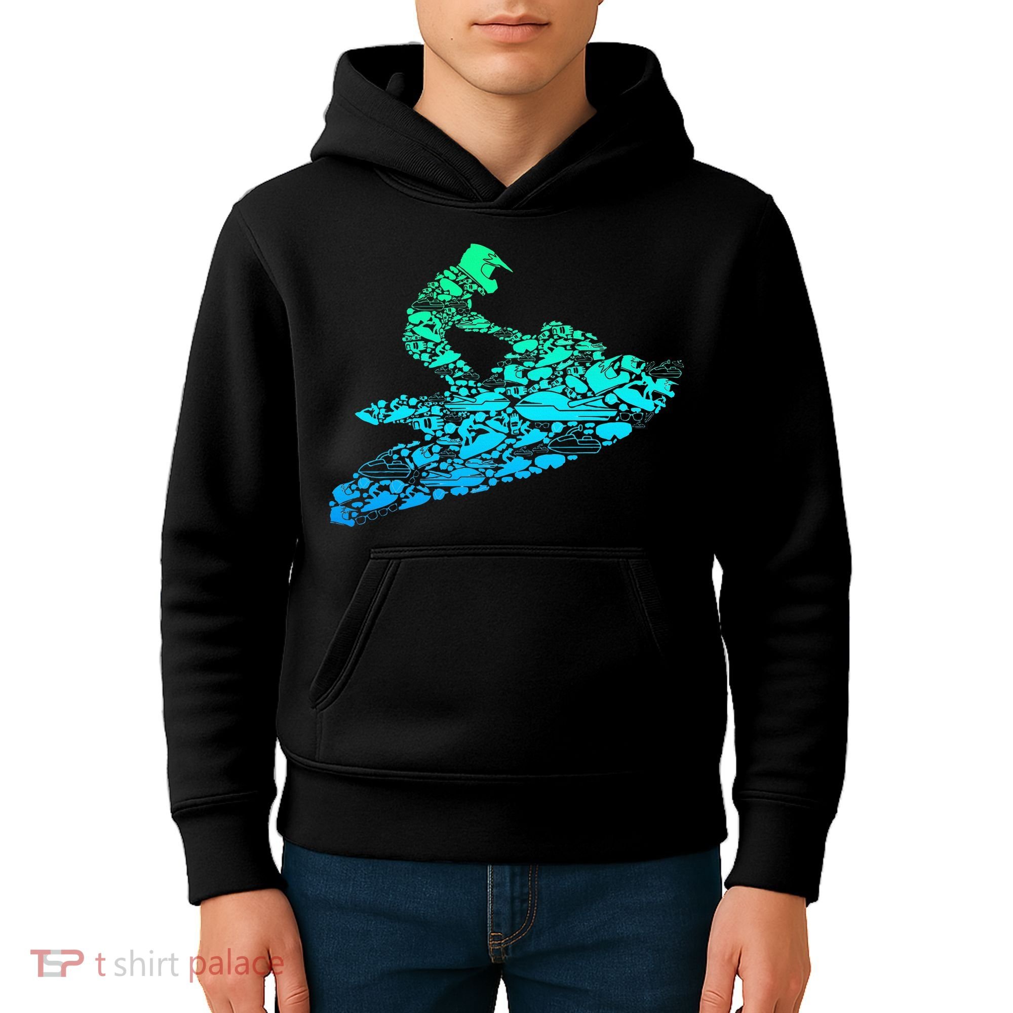 Jet Ski Jetski Kids Hoodie