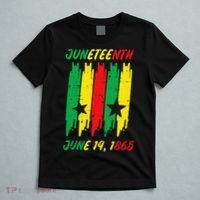 Juneteenth Stripes June 19 1865 Africa Colors T-Shirt thumb 5