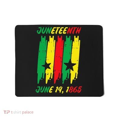Juneteenth Stripes June 19 1865 Africa Colors Mousepad