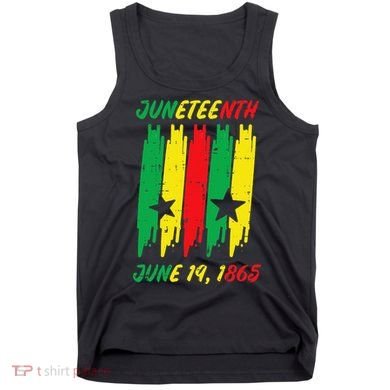 Juneteenth Stripes June 19 1865 Africa Colors Tank Top