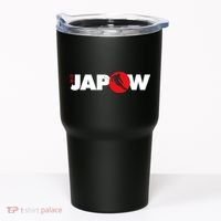Japan Ski Japow Powder Skiing Japanese Flag Tumbler thumb 0