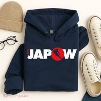 Japan Ski Japow Powder Skiing Japanese Flag Hoodie thumb 4