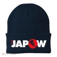 Japan Ski Japow Powder Skiing Japanese Flag Beanie thumb 0