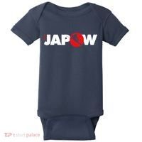 Japan Ski Japow Powder Skiing Japanese Flag Baby Bodysuit thumb 0