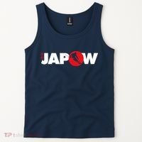 Japan Ski Japow Powder Skiing Japanese Flag Tank Top thumb 2