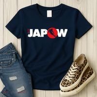 Japan Ski Japow Powder Skiing Japanese Flag Women's T-Shirt thumb 3