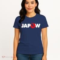 Japan Ski Japow Powder Skiing Japanese Flag Women's T-Shirt thumb 4