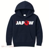 Japan Ski Japow Powder Skiing Japanese Flag Kids Hoodie thumb 0