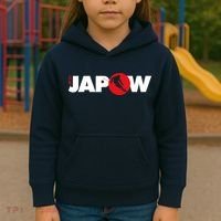 Japan Ski Japow Powder Skiing Japanese Flag Kids Hoodie thumb 3