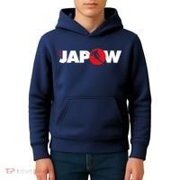 Japan Ski Japow Powder Skiing Japanese Flag Kids Hoodie thumb 4