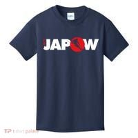 Japan Ski Japow Powder Skiing Japanese Flag Kids T-Shirt thumb 0