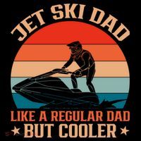 Jet Skiing Jetski Dad Like A Regular Dad But Cooler Gift Bucket Hat thumb 4