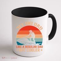 Jet Skiing Jetski Dad Like A Regular Dad But Cooler Gift Coffee Mug thumb 1