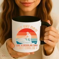 Jet Skiing Jetski Dad Like A Regular Dad But Cooler Gift Coffee Mug thumb 3