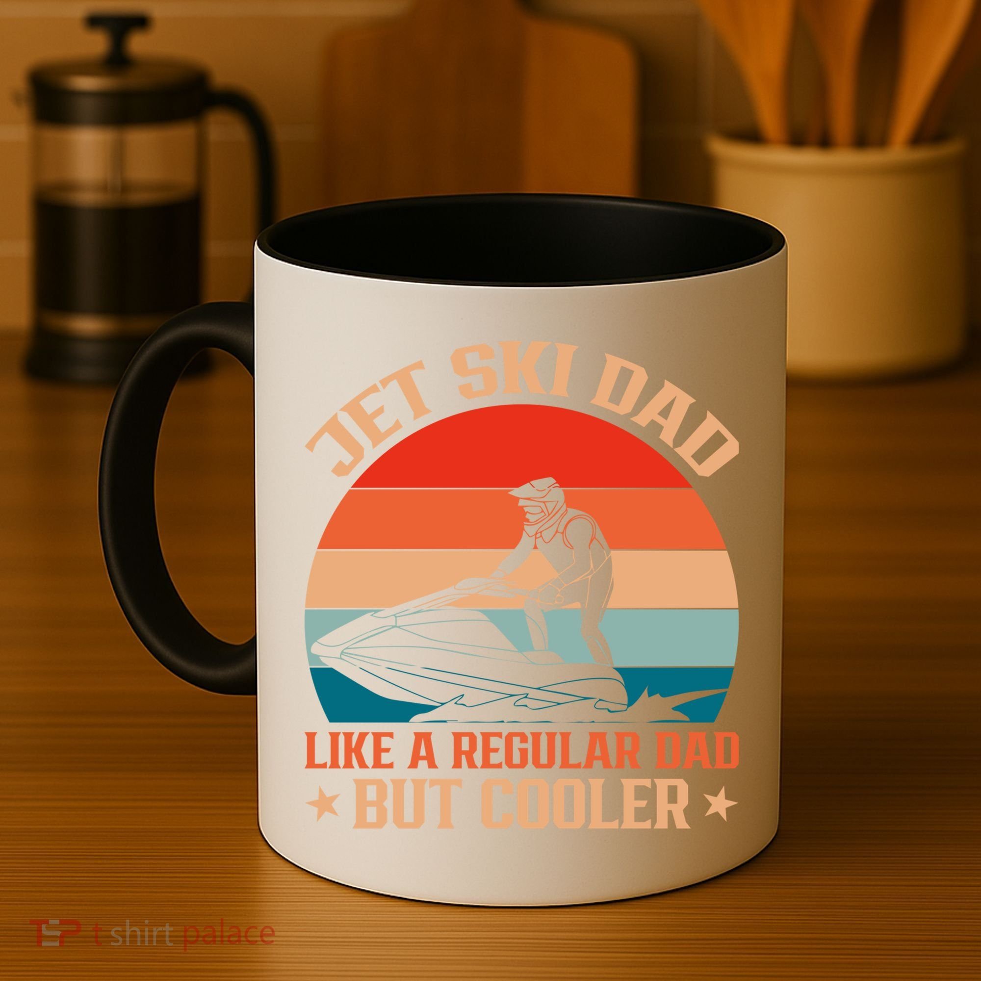 Jet Skiing Jetski Dad Like A Regular Dad But Cooler Gift Coffee Mug
