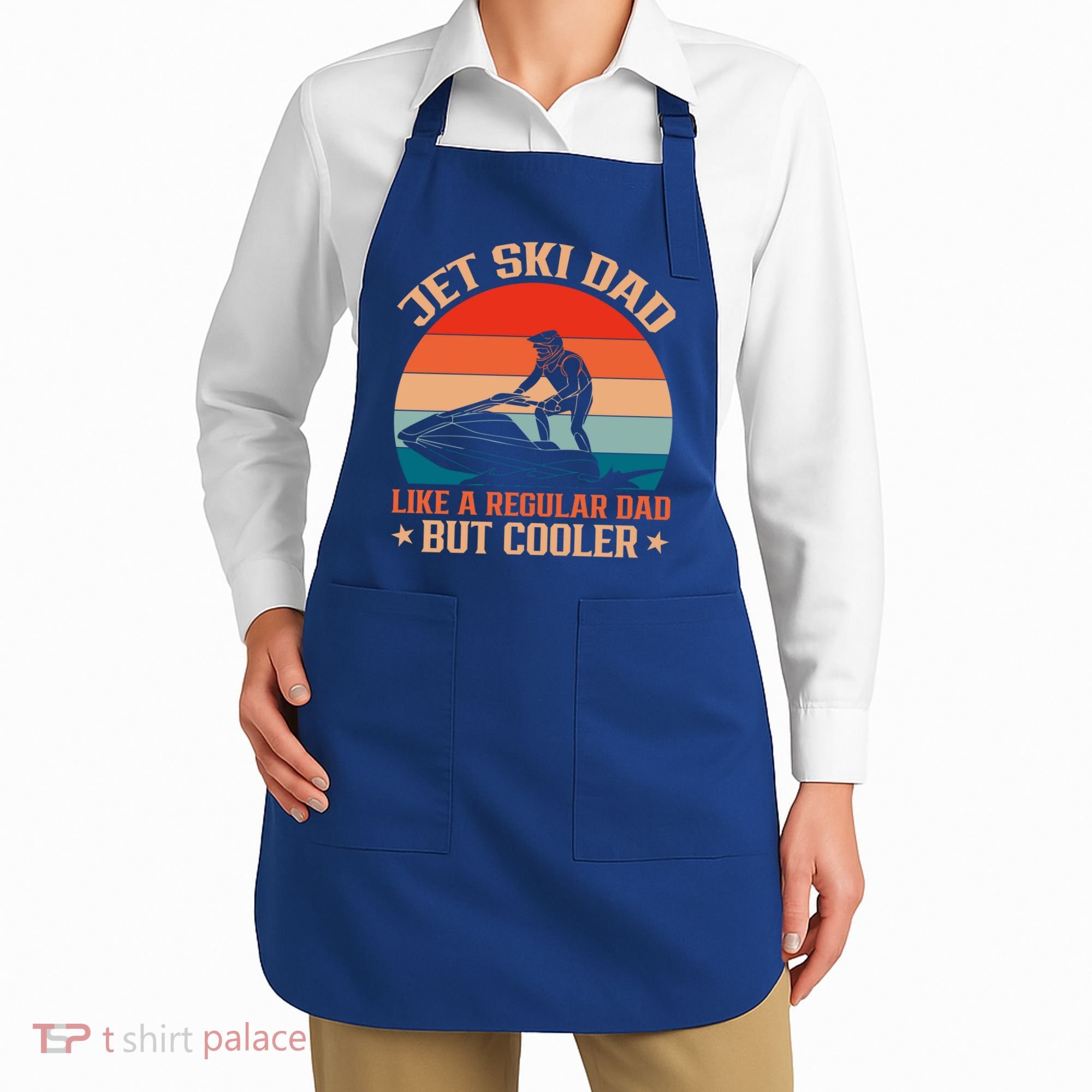 Jet Skiing Jetski Dad Like A Regular Dad But Cooler Gift Apron