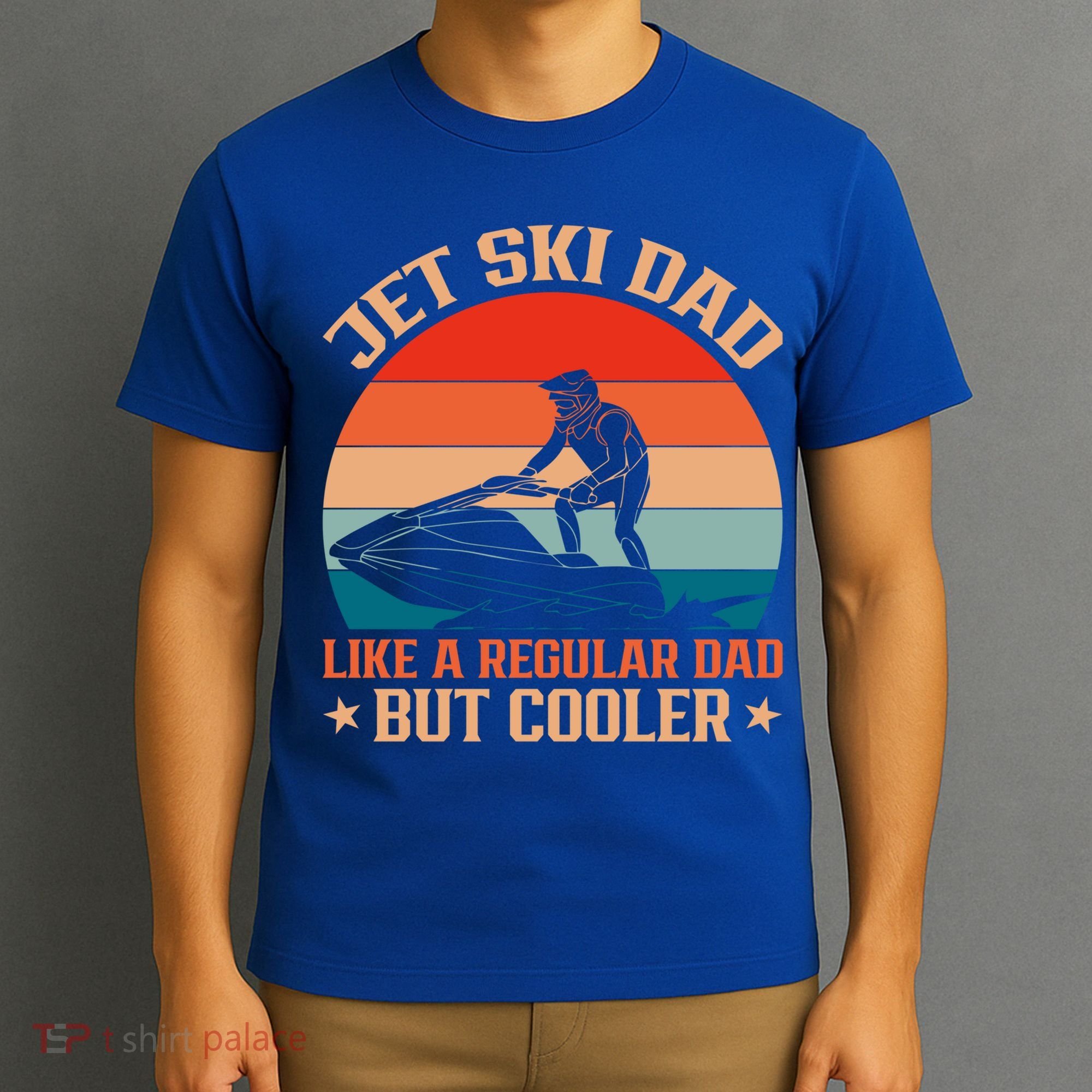 Jet Skiing Jetski Dad Like A Regular Dad But Cooler Gift T-Shirt