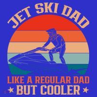 Jet Skiing Jetski Dad Like A Regular Dad But Cooler Gift Coaster thumb 2