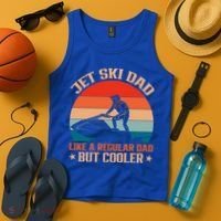 Jet Skiing Jetski Dad Like A Regular Dad But Cooler Gift Tank Top thumb 4