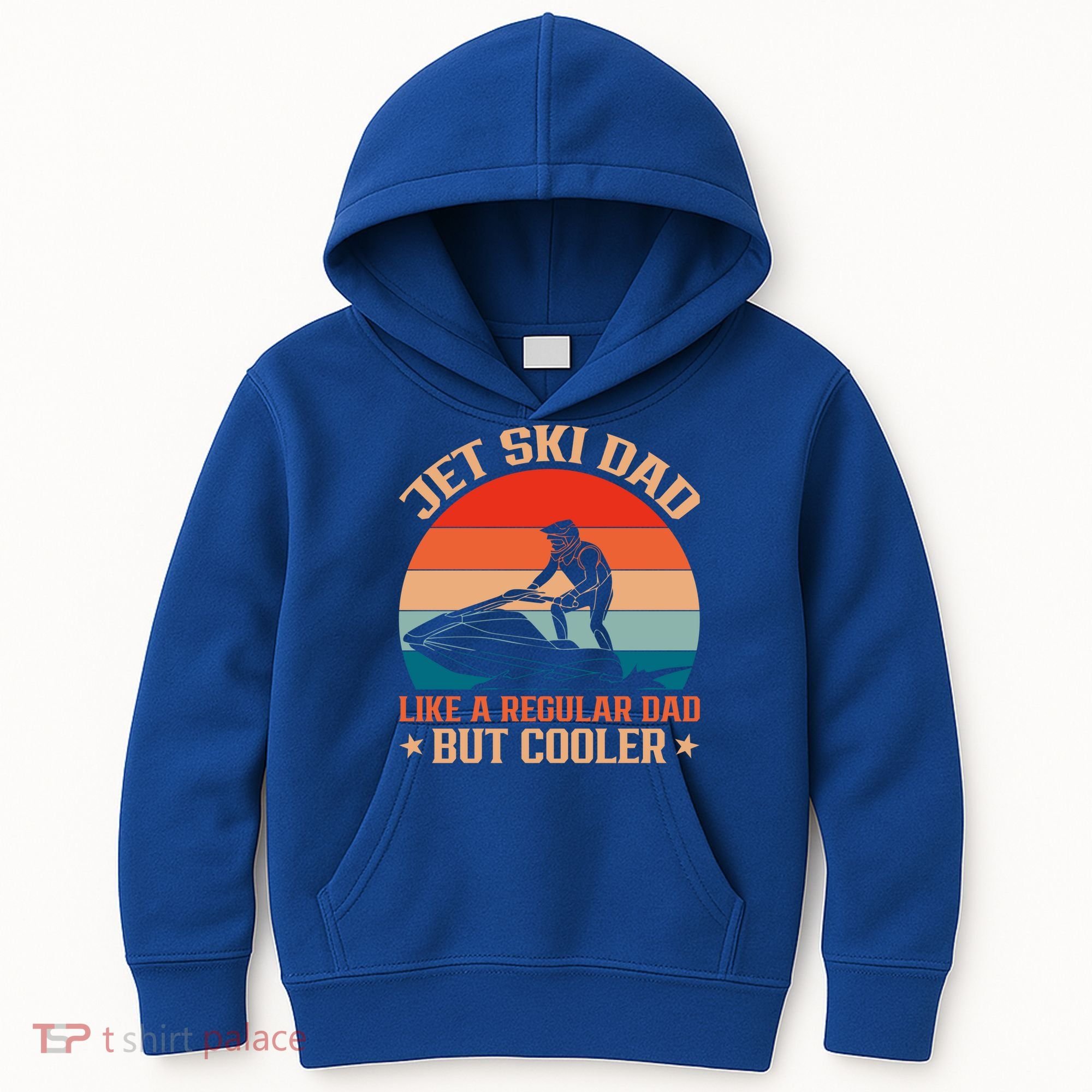 Jet Skiing Jetski Dad Like A Regular Dad But Cooler Gift Kids Hoodie