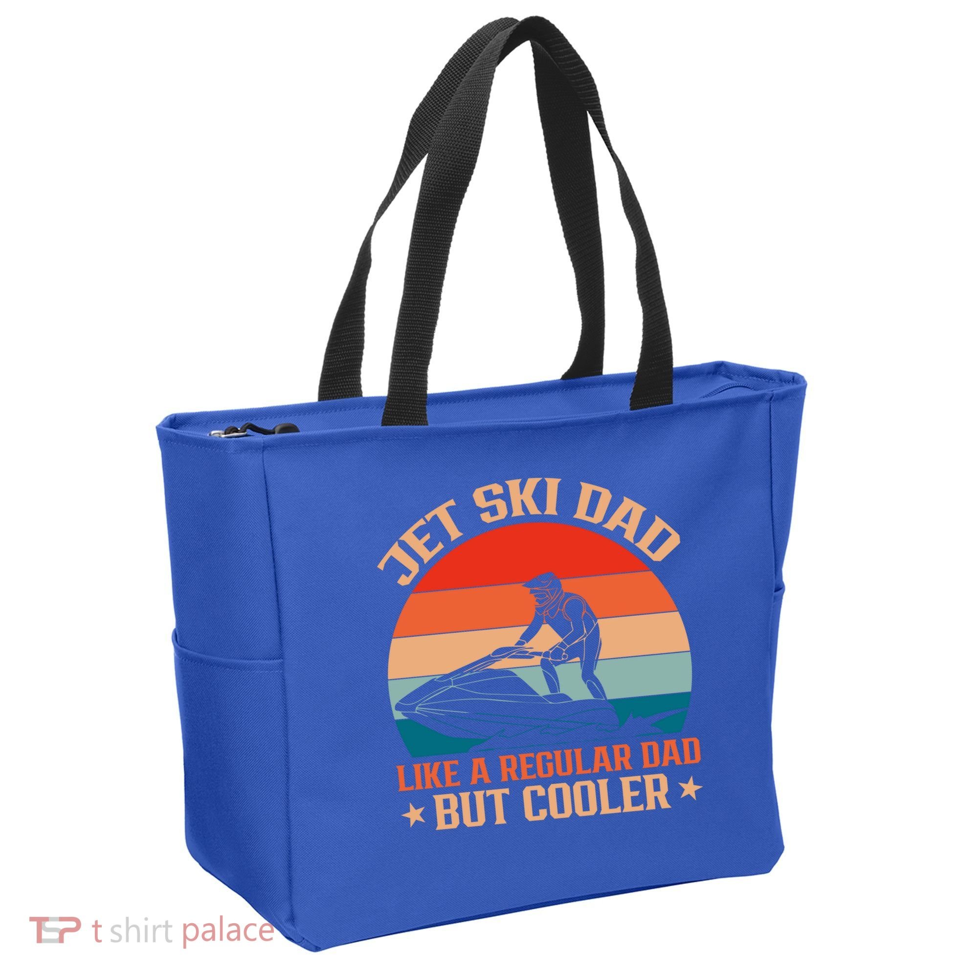 Jet Skiing Jetski Dad Like A Regular Dad But Cooler Gift Tote Bag