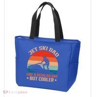 Jet Skiing Jetski Dad Like A Regular Dad But Cooler Gift Tote Bag thumb 3