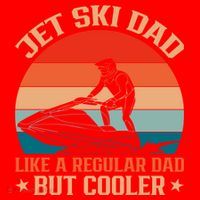 Jet Skiing Jetski Dad Like A Regular Dad But Cooler Gift Santa Hat thumb 1