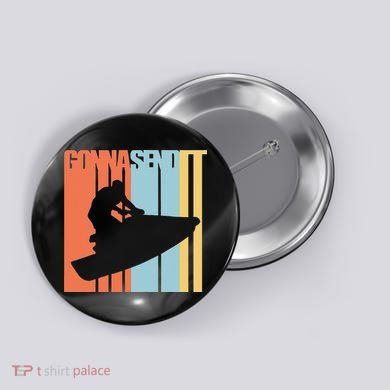 Jet Ski Jet Skier Tee Jet Skiing Button