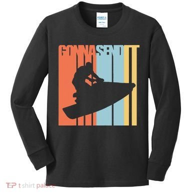Jet Ski Jet Skier Tee Jet Skiing Kids Long Sleeve Shirt