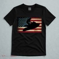 Jet Ski Jet Skier Tee Jet Skiing USA Flag T-Shirt thumb 5