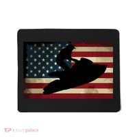 Jet Ski Jet Skier Tee Jet Skiing USA Flag Mousepad thumb 0