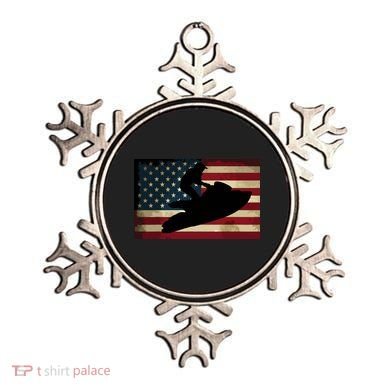 Jet Ski Jet Skier Tee Jet Skiing USA Flag Ornament