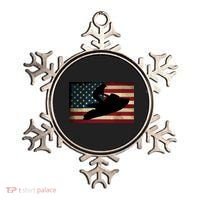 Jet Ski Jet Skier Tee Jet Skiing USA Flag Ornament thumb 0