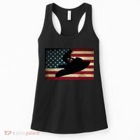 Jet Ski Jet Skier Tee Jet Skiing USA Flag Women's Tank Top thumb 0