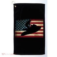 Jet Ski Jet Skier Tee Jet Skiing USA Flag Golf Towel thumb 0
